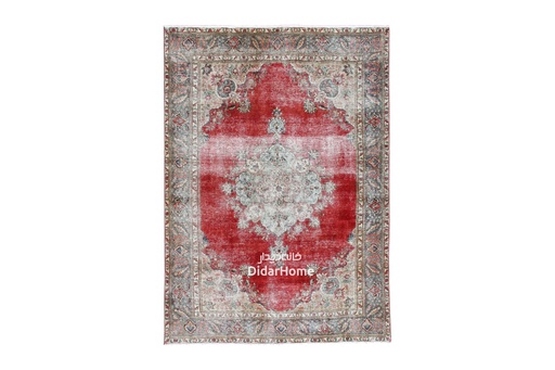 [11075395] فرش دستباف مدرن تبریز طرح ترنجی نه متری