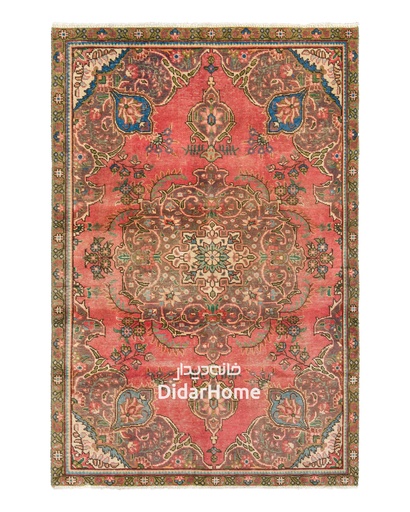 [11031640] فرش دستباف مدرن تبریز طرح ترنجی سه متری