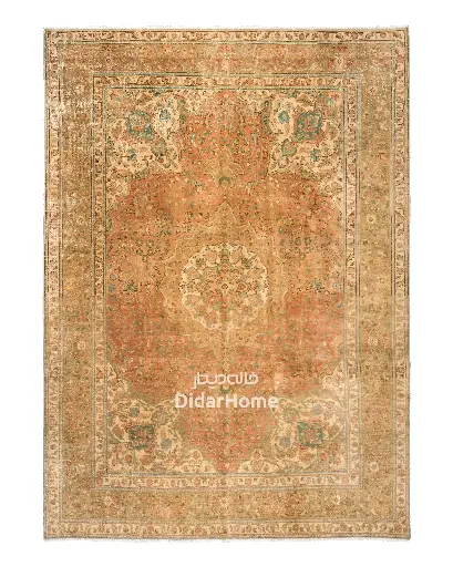 [11081497] فرش دستباف مدرن تبریز طرح ترنجی ۸/۸۰ متری