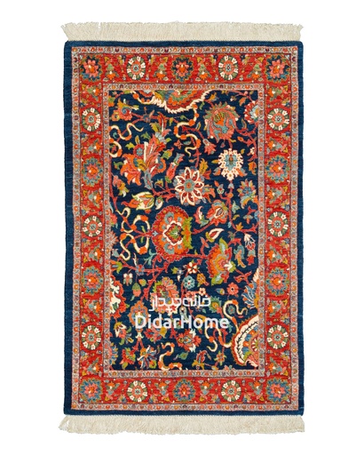 [92013647] فرش دستباف تبریز ۵۰ رج طرح افشان ذرع و نیم