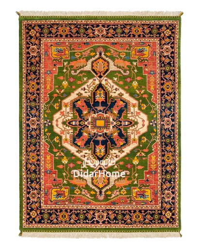 [41050134] فرش دستباف هریس طرح ترنجی شش متری