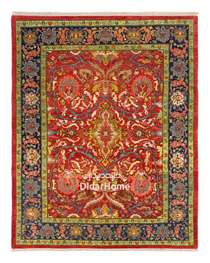 [11053077] فرش دستباف محل طرح ترنجی شش متری