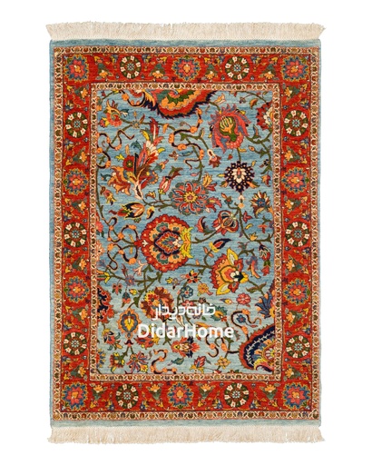 [52013085] فرش دستباف تبریز  ۴۰ رج طرح افشان ذرع و نیم