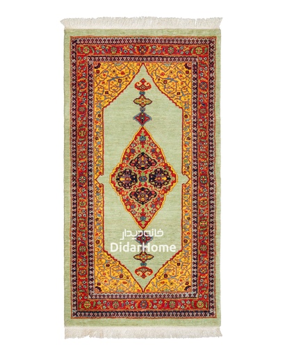[41014529] فرش دستباف گروس طرح ترنجی ذرع و نیم