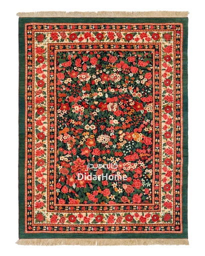 [42047631] فرش دستباف بیجار طرح هزارگل چهار متری