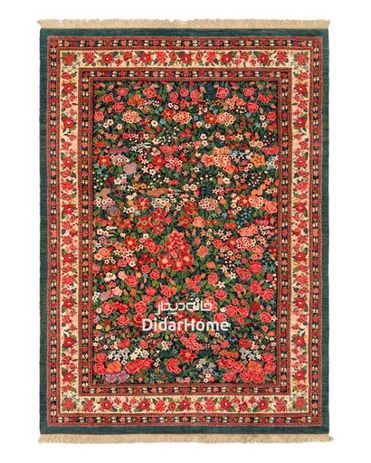 [42067651] فرش دستباف بیجار طرح هزارگل شش متری