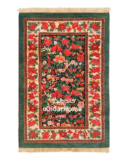 [42017625] فرش دستباف بیجار طرح هزارگل ۱/۵۴ متری