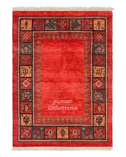 [13037610] فرش دستباف قشقایی طرح کفساده سه متری