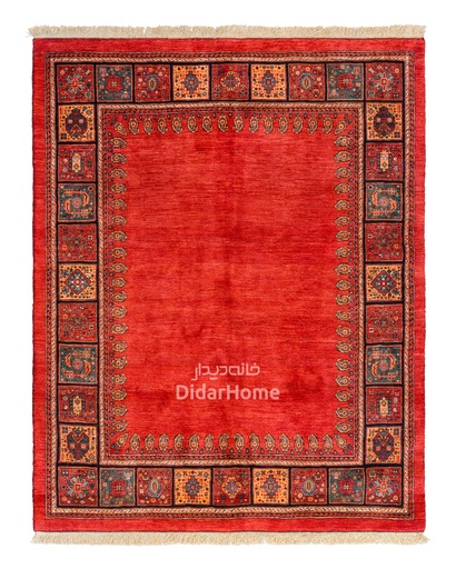 [13047597] فرش دستباف قشقایی طرح کفساده چهار متری