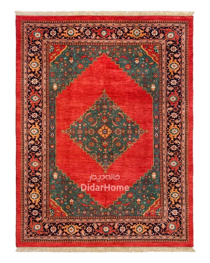 [11067612] فرش دستباف بیجار طرح ترنجی شش متری