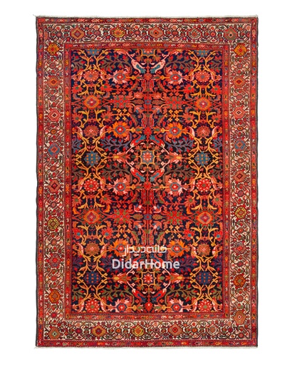 [92029878] فرش دستباف آنتیک ملایر طرح افشان ۲/۶۳ متری