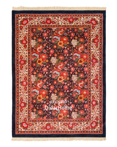 [92047627] فرش دستباف بیجار طرح افشان چهار متری