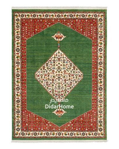 [41062312] فرش دستباف قشقایی طرح ترنجی شش متری