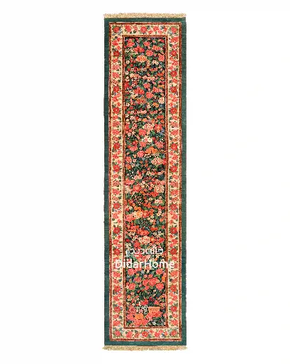 [42047664] کناره دستباف بیجار طرح هزارگل