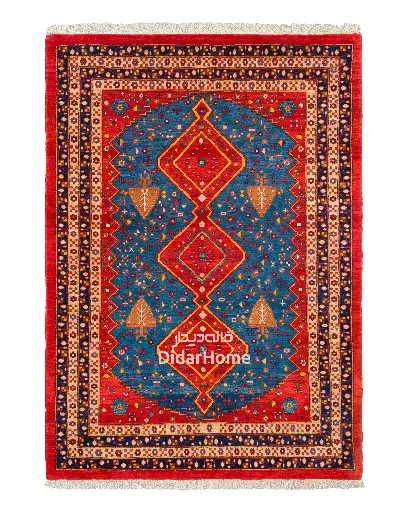 [51028213] فرش دستباف بختیاری طرح ترنجی ۲/۳۷ متری