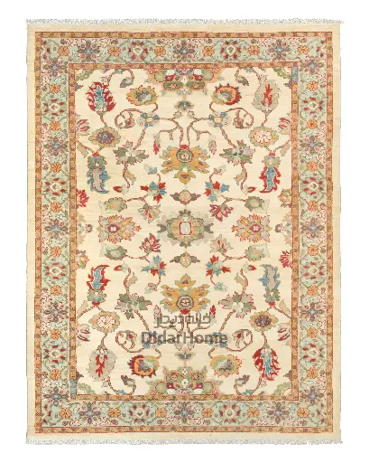 [62067105] فرش دستباف سلطان آباد طرح افشان ۶/۱۵ متری (زیگلر محل)