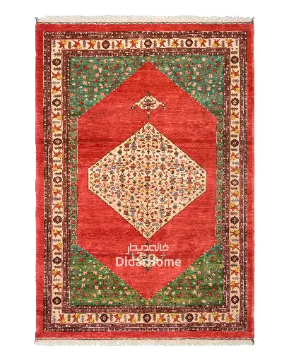 [11090818] فرش دستباف قشقایی طرح ترنجی ۹/۰۵ متری