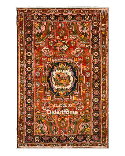 [11044723] فرش دستباف آنتیک بختیاری طرح ترنجی ۴/۱۷ متری