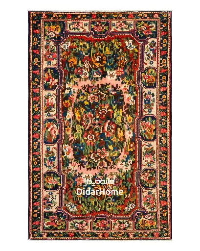 [11044710] فرش دستباف آنتیک بختیاری طرح ترنجی ۴/۴۳ متری