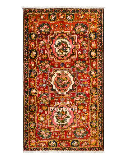 [11084752] فرش دستباف آنتیک گلفرنگ طرح ترنجی ۸/۵۰ متری