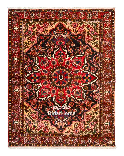 [91074728] فرش دستباف آنتیک بختیاری طرح ترنجی ۷/۰۶ متری
