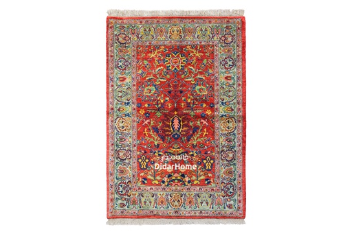 [12010106] فرش دستباف گروس طرح افشان ذرع و نیم