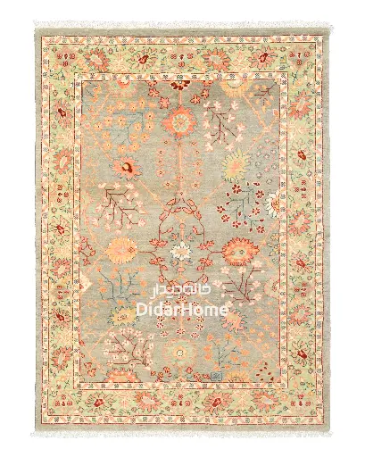 [72031899] فرش دستباف سلطان آباد طرح افشان ۳/۹۶ متری