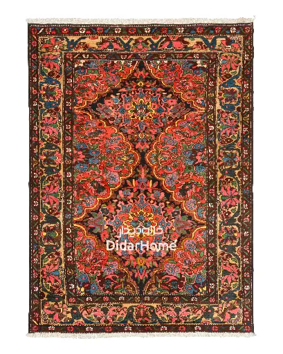 [81034707] فرش دستباف آنتیک بختیاری طرح ترنجی ۳/۱۱ متری