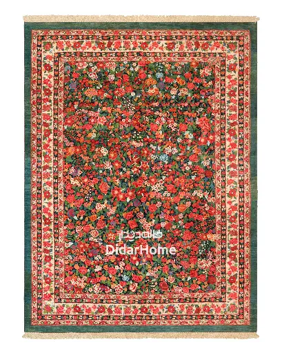 [42097751] فرش دستباف بیجار طرح هزارگل ۹/۰۷ متری