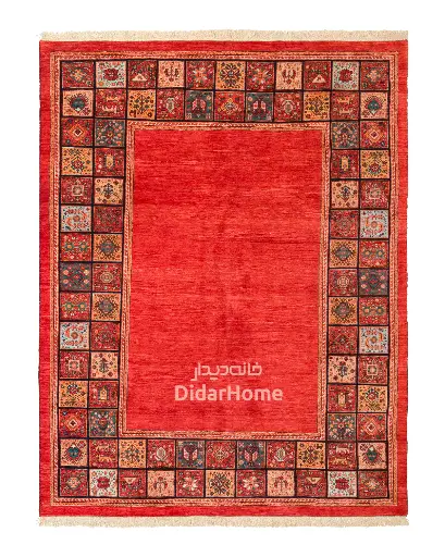 [13077728] فرش دستباف قشقایی طرح کفساده ۷/۱۷ متری