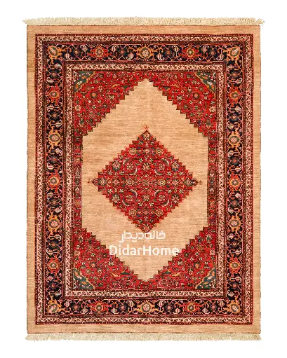 [61047701] فرش دستباف بیجار طرح ترنجی ۴/۴۰ متری