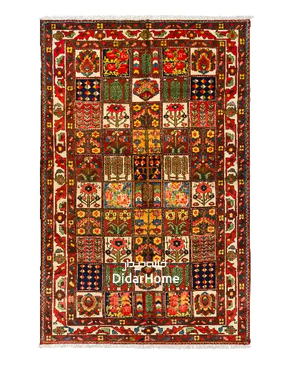 [84044760] فرش دستباف آنتیک بختیاری طرح خشتی ۴/۵۴ متری