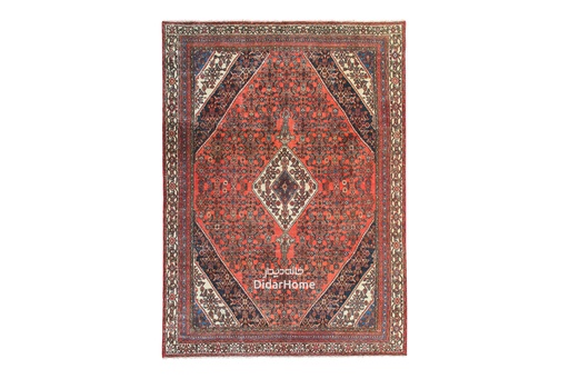 [11075763] فرش دستباف مدرن همدان طرح ترنجی نه متری