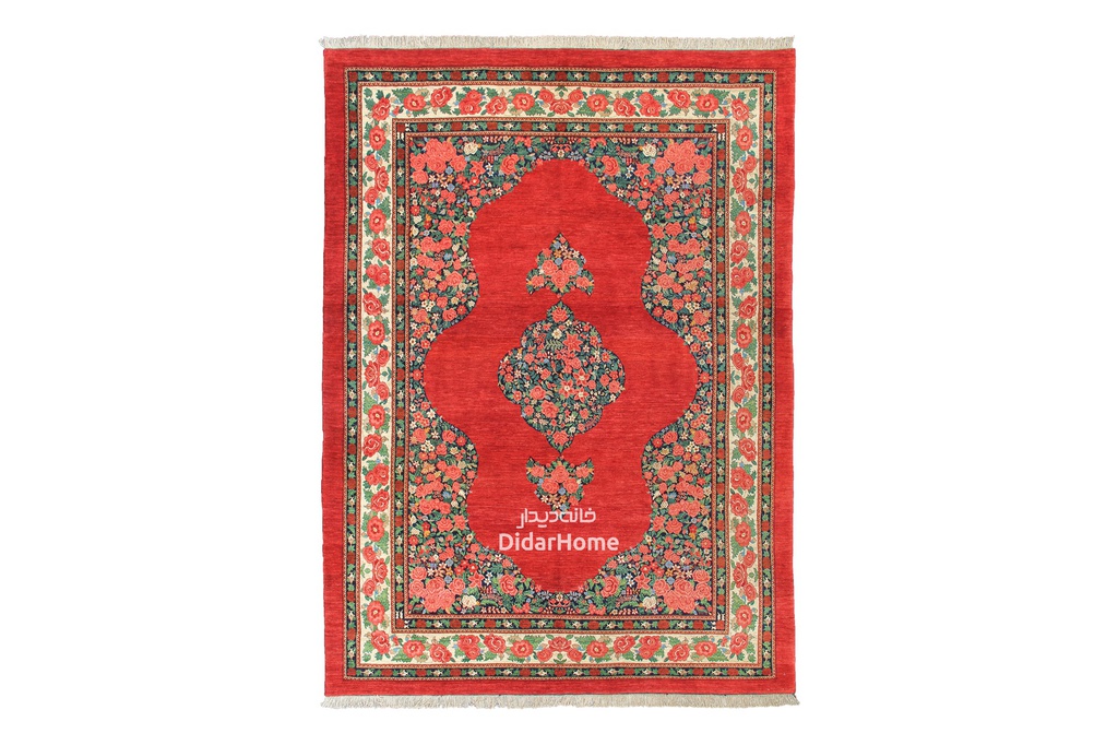 [85021924] فرش دستباف بیجار طرح ترنجی نه متری