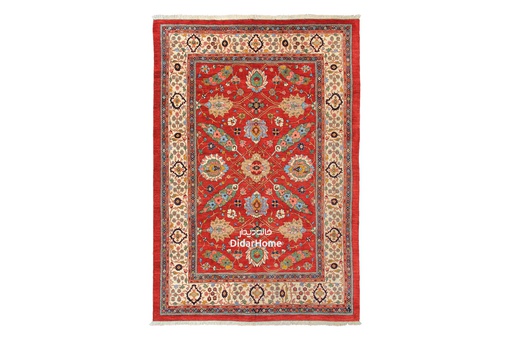 [12071923] فرش دستباف قشقایی طرح افشان نه متری