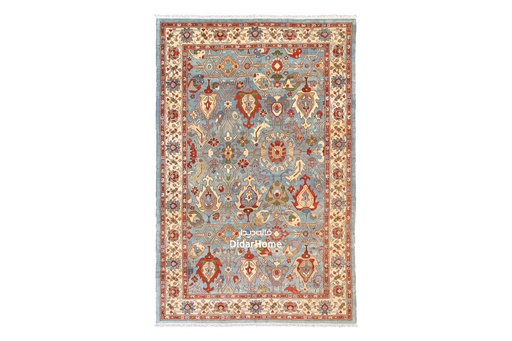 [52071532] فرش دستباف سلطان آباد طرح افشان نه متری