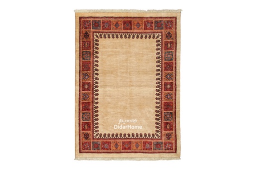 [63056714] فرش دستباف قشقایی طرح کفساده شش متری