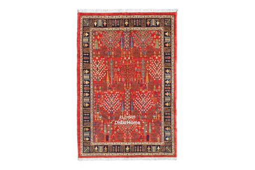 [12041907] فرش دستباف قشقایی طرح افشان چهار متری