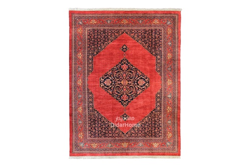 [11086618] فرش دستباف بیجار طرح ترنجی نه متری