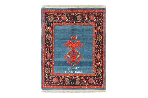 [51021986] فرش دستباف گروس طرح ترنجی ذرع و نیم