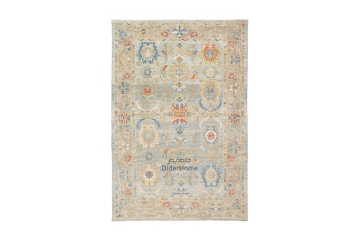 [52091178] فرش دستباف سلطان آباد طرح افشان نه متری