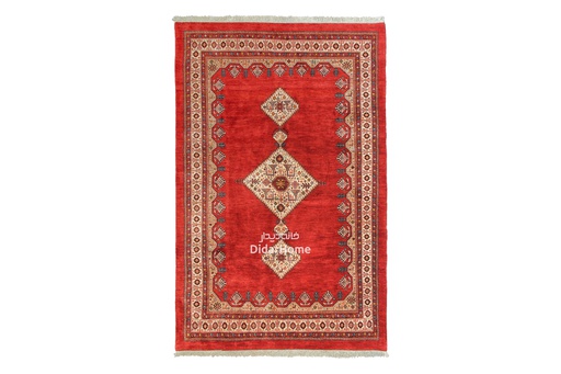 [11051924] فرش دستباف قشقایی طرح ترنجی شش متری