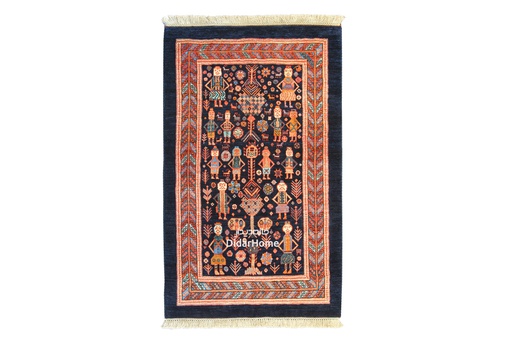 [92011293] فرش دستباف قشقایی طرح افشان ذرع و نیم