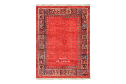 [13056682] فرش دستباف قشقایی طرح کفساده شش متری