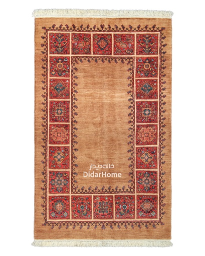 [63026905] فرش دستباف قشقایی طرح کفساده ذرع و نیم