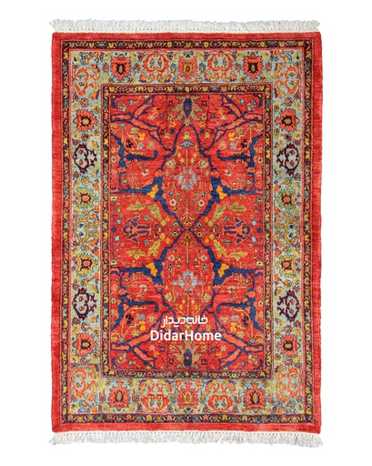 [12010141] فرش دستباف گروس طرح افشان ذرع و نیم