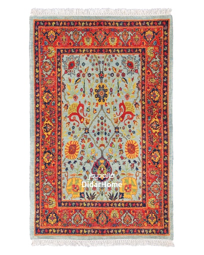 [52010133] فرش دستباف گروس طرح افشان ذرع و نیم