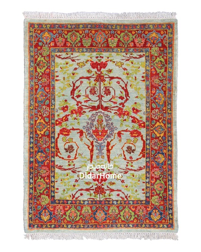 [52012097] فرش دستباف گروس طرح افشان ذرع و نیم