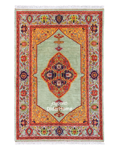 [51030143] فرش دستباف گروس طرح ترنجی سه متری