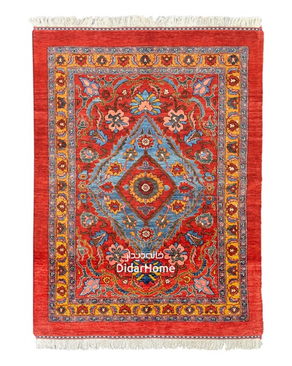 [11030211] فرش دستباف قشقایی طرح ترنجی سه متری